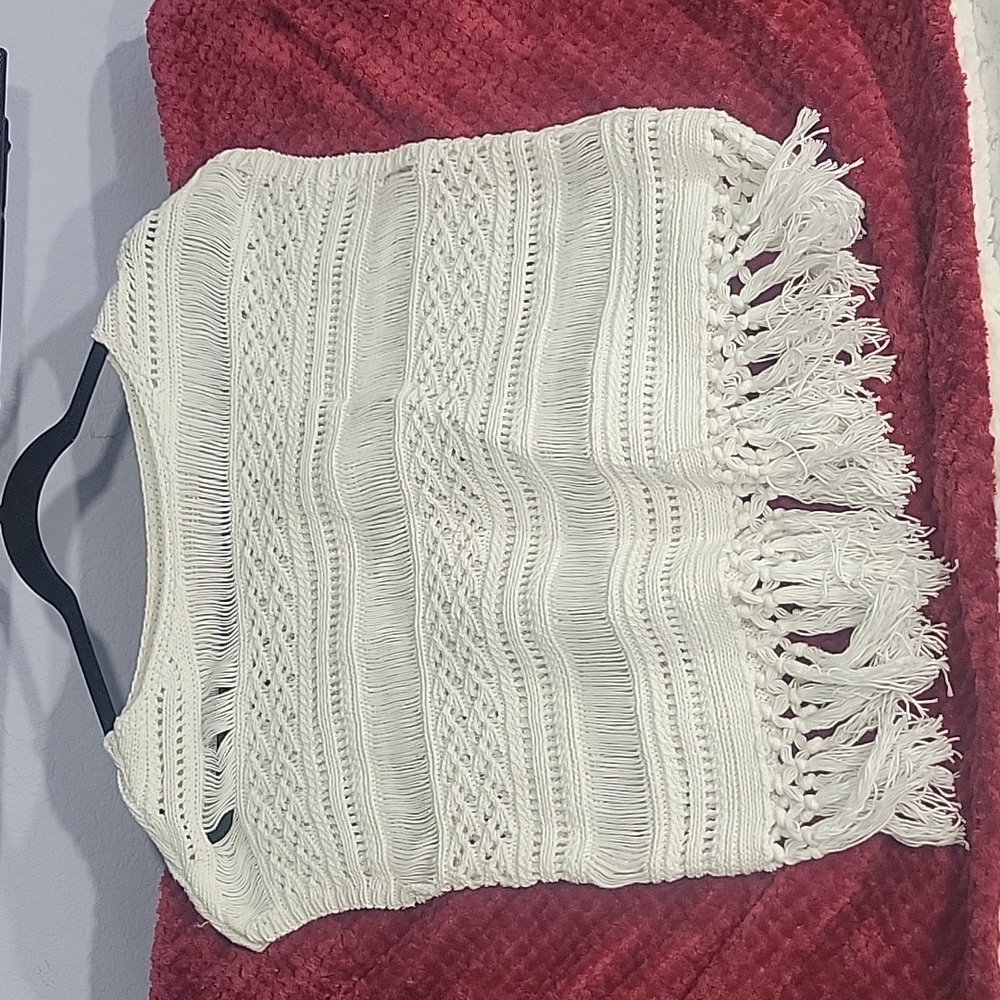 Bohemian cotton crochet top